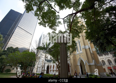 Krieg-Denkmal Keltenkreuz auf dem Gelände des St. Johns Cathedral Hongkong Sonderverwaltungsregion Hongkong China Asien Stockfoto