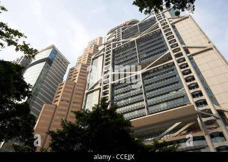 HSBC-hq-Standard chartered Bankgebäude und Henley Gebäude Wolkenkratzer Gebäude Hongkong Sonderverwaltungsregion Hongkong China Zentralasien Stockfoto