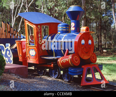 Kindereisenbahn ritten Dreamworld Themenpark, Gold Coast, Queensland, Australien Stockfoto