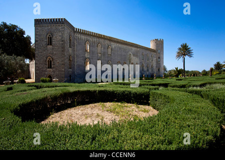 Das Schloss von Donnafugata, befindet sich in der Nähe Santa Croce Camerina, Ragusa, Sizilien, Italien, Europa Stockfoto