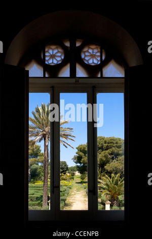 Das Schloss von Donnafugata, befindet sich in der Nähe Santa Croce Camerina, Ragusa, Sizilien, Italien, Europa Stockfoto