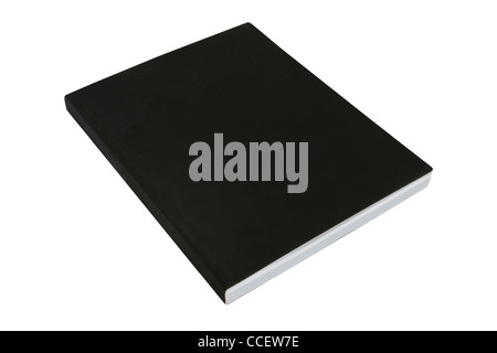 Schwarz weich wieder dick Casebound Buch isoliert auf weißem Hintergrund Stockfoto