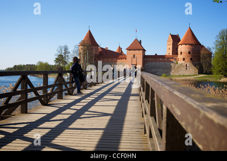 Insel-Burg Trakai, Litauen Stockfoto