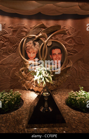 Prinzessin Diana und Dodi Al Fayed Tribut Stockfoto