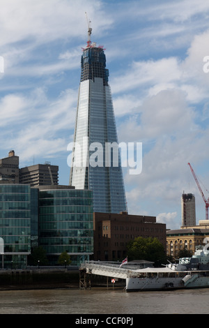 Shard London Bridge Bild von der Themse Stockfoto