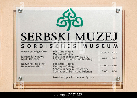 Sorbischen Museum Serbski Muzej auf der Ortenburg in Bautzen. Stockfoto