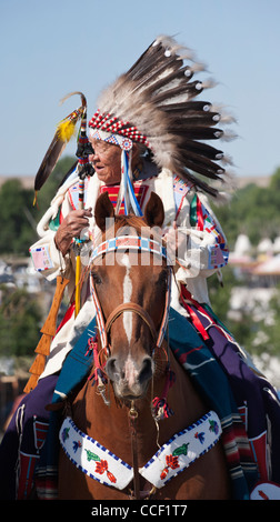 Crow Fair indische Ureinwohner Montana Pferd USA Stockfoto