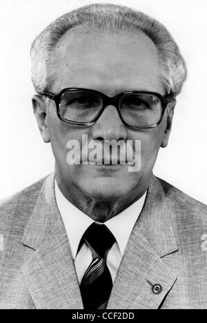 Erich Honecker * 25.08.1912 - 29.05.1994: Generalsekretär der SED und Vorsitzender des Staatsrates der DDR 1971-1989. Stockfoto