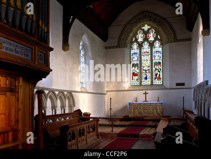 Chor der St. James Church in Kühlung in Kent Stockfoto