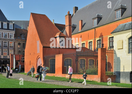 Das Hospice Comtesse / Hospiz Notre-Dame in das Viertel Vieux-Lille in Lille, Frankreich Stockfoto