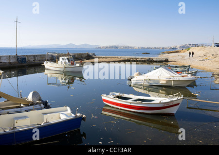 Boote im Hafen, Paleo Faliro, Athen, Griechenland, Europa Stockfoto