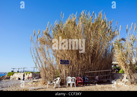 Am Strand, Paleo Faliro, Athen, Griechenland Stockfoto