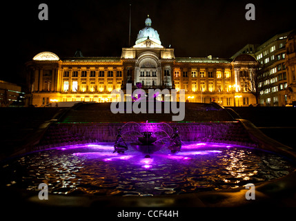 Den Fluss Göttin Brunnen vor der Sozialwohnung, Victoria Square, Birmingham, UK Stockfoto