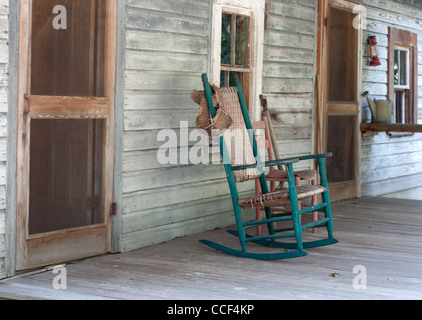 Marjorie Kinnan Rawlings historische Staatspark, Cross Creek, Florida.  Dies ist die Farmpächter Haus auf dem Gelände. Stockfoto