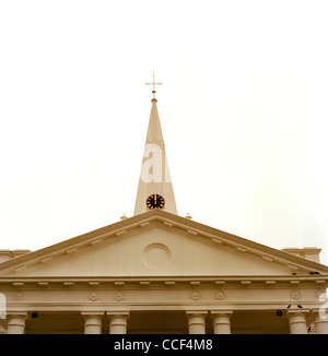 Die vordere von St. Georges Kirche in George Town in Insel Penang in Malaysia in Fernost Südostasien. Stockfoto