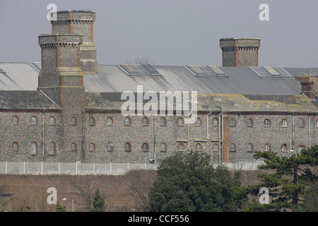 Gesamtansicht der HM Gefängnis Lewes. Bild von James Boardman. Stockfoto