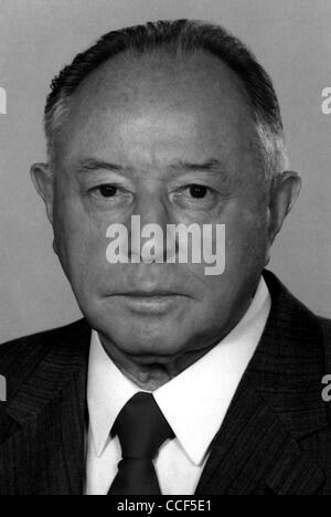 Erich Mielke - * 28.12.1907 - 21.05.2000: Portrait DERSICHERHEIT Minister des Staates der DDR von 1957 bis 1989. Stockfoto
