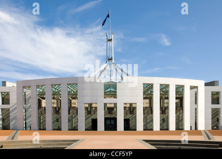 Der Haupteingang des Parliament House, Australian Capital Territory, Australien Stockfoto