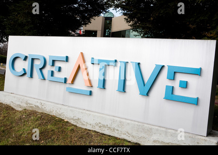 Ein Bürogebäude von Creative Labs besetzt. Stockfoto