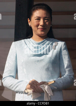 2. Januar 2011 erscheint vor den Gratulanten versammelten sich in der Hofburg zu feiern das neue Jahr in Tokio, Japan - Tokyo, Japan - japanische Kronprinzessin MASAKO. (Kredit-Bild: © Junko Kimura/Jana Press/ZUMAPRESS.com) Stockfoto