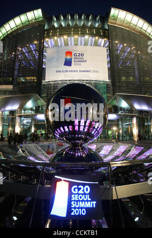10. November 2010 - Seoul, Südkorea - das G20-Gipfel Convention and Exhibition Center (COEX) in Seoul, Südkorea.  (Kredit-Bild: © Dong-Min Jang/ZUMApress.com) Stockfoto