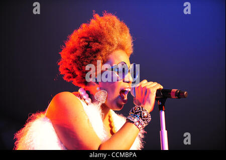 31. Oktober 2010 - New Orleans, Louisiana, Vereinigte Staaten von Amerika - Recording Artist / Schauspielerin Macy Gray führt auf die 2010 Voodoo Experience am Stadtpark am 31. Oktober 2010 in New Orleans, Louisiana. (Kredit-Bild: © Stacy Revere/Southcreek Global/ZUMApress.com) Stockfoto