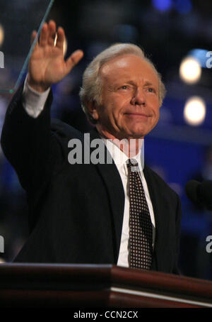 29. Juli 2004; Boston, MA, USA; Senator JOE LIEBERMAN bei der Democratic National Convention 2004 statt im Fleet Center. Stockfoto