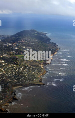 Point Loma SanDiego, CA. aus der Luft gesehen Stockfoto