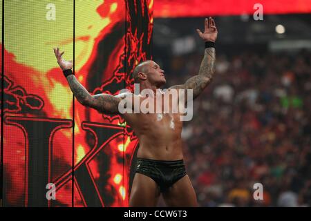 28. März 2010 - Phoenix, Arizona, USA - RANDY ORTON bei WWE Wrestlemania 26. (Kredit-Bild: © Matt Roberts/ZUMA Press) Stockfoto