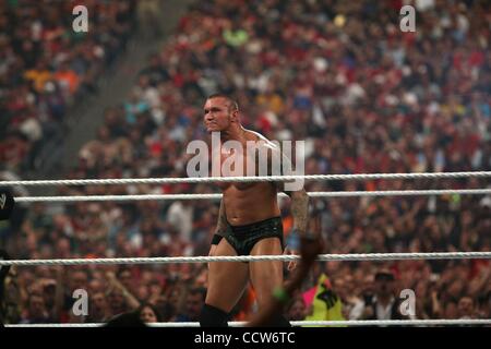 28. März 2010 - Phoenix, Arizona, USA - RANDY ORTON bei WWE Wrestlemania 26. (Kredit-Bild: © Matt Roberts/ZUMA Press) Stockfoto