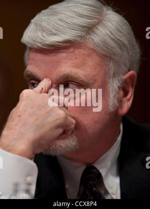 20. Mai 2010 - Washington, District Of Columbia, USA, -Cecil Roberts, erscheint internationaler Präsident der United Mine Workers of America vor einem Senatsausschuss Mittel Anhörung Mine Sicherheitsinvestitionen am Donnerstag. (Kredit-Bild: © Pete Marovich/ZUMA Press) Stockfoto