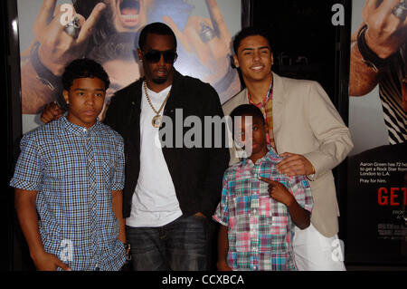 25. Mai 2010 Get - Los Angeles, Kalifornien, USA - SEAN COMBS, Familie, die Teilnahme an der Uraufführung von Him der griechische Held in The Greek Theatre In Los Angeles, Kalifornien am 25. Mai 2010. 2010.K65084LONG (Kredit-Bild: © D. Long/Globe Photos/ZUMApress.com) Stockfoto