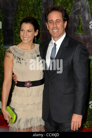 7. März 2010 - Los Angeles, California, Vereinigte Staaten von Amerika - JESSICA SEINFELD & JERRY SEINFELD besucht die 2010 Vanity Fair Oscar Party in The Sunset Tower Hotel in West Hollywood, Kalifornien am 03 07 10 2010... K6 Stockfoto