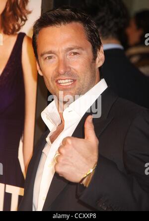 6. April 2010 - New York, New York, USA - Schauspieler HUGH JACKMAN besucht die New Yorker Premiere von "Date Night" im Ziegfeld Theater statt. (Kredit-Bild: © Nancy Kaszerman/ZUMA Press) Stockfoto