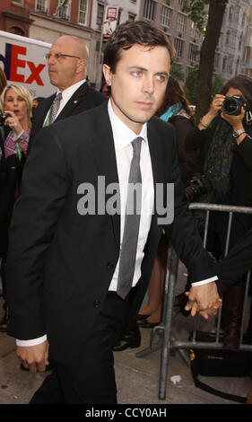 Schauspieler CASEY AFFLECK besucht die Premiere von "The Killer Inside Me", während das Tribeca Film Festival am SVA-Theater statt. Stockfoto