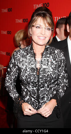 Politikerin SARAH PALIN besucht die 2010 Time 100 Gala im Time Warner Center statt. Stockfoto