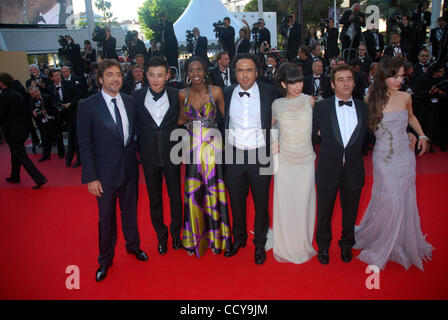 Schauspieler Diaryatou Daff, Regisseur Alejandro Gonzalez Inarritu, Javier Bardem... Stockfoto