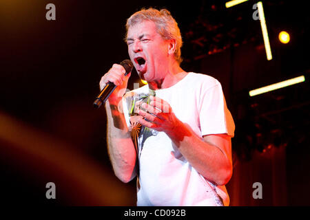 "DEEP PURPLE" legendärer Rock-Gruppe Live-Konzert in Moskau. Im Bild: Ian Gillan Stockfoto