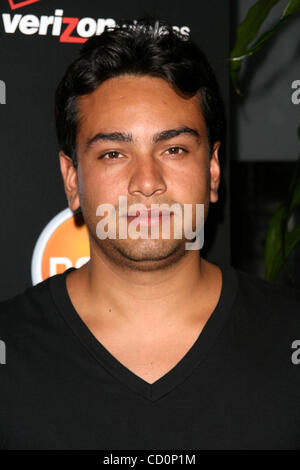 27. Juni 2008 - Hollywood, Kalifornien, US - I13397CHW. VERIZON PALM CENTRO-LAUNCH-PARTY. ELEVATE LOUNGE, LOS ANGELES (Innenstadt), CA.06/26/08.FRANKIE DELGADO (Kredit-Bild: © Clinton Wallace/Globe Photos/ZUMAPRESS.com) Stockfoto