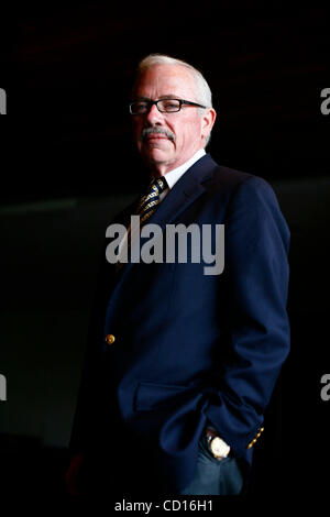 Bob Barr, die 2008 Libertarian Party Kandidaten für die Präsidentschaftswahl im National Press Club, Washington DC, am 25. Juni 2008. Stockfoto