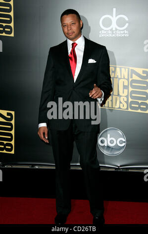 23. November 2008 - statt Los Angeles, Kalifornien, USA - TERRENCE HOWARD Ankunft bei den America Music Awards im Nokia Theater. (Kredit-Bild: © Lisa O'Connor/ZUMA Press) Stockfoto