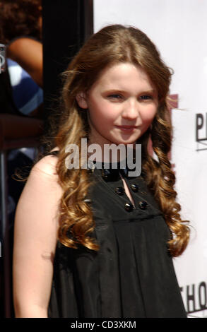 14. Juni 2008 - Hollywood, Kalifornien, US - I13786PR. DIE PREMIERE DES KIT KITREDGE: AN AMERICAN GIRL IN THE GROVE IN LOS ANGELES 14.06.2008.  --ABIGAIL BRESLIN(Credit Image: © Phil Roach/Globe Photos/ZUMAPRESS.com) Stockfoto