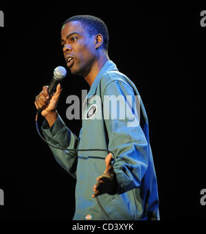 14. Juni 2008 führt - Manchester, Tennessee, USA - Komiker CHRIS ROCK live seine aktuelle Tournee 2008 stellt einen Anschlag an der Bonnaroo Music and Arts Festival. Die viertägige mehrstufige camping Festival zieht mehr als 90.000 Musikfans und findet auf einer 700 Hektar großen Farm in Tennessee. Stockfoto