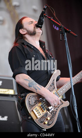 7. August 2008 - Bristow, Virginia, USA - Bass-Gitarrist LEMMY der Band, die Motörhead am zweiten Tag dort 2008 führt, macht Metal Masters Tour wie es halt in der Nissan-Pavillon befindet sich in Virginia.  Copyright 2008 Jason Moore. Obligatorische Credit: Jason Moore Stockfoto