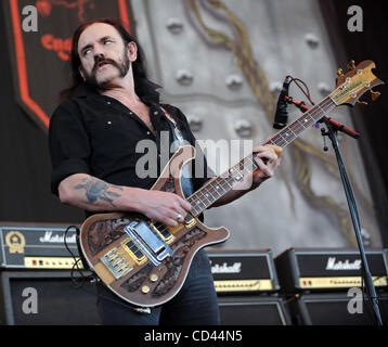 7. August 2008 - Bristow, Virginia, USA - Bass-Gitarrist LEMMY der Band, die Motörhead am zweiten Tag dort 2008 führt, macht Metal Masters Tour wie es halt in der Nissan-Pavillon befindet sich in Virginia.  Copyright 2008 Jason Moore. Obligatorische Credit: Jason Moore Stockfoto