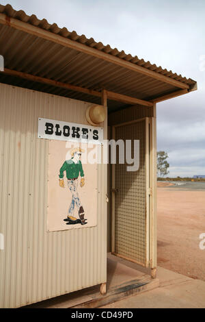 Sep 17, 2008 - Alice Springs, Northern Territory, Australien - eine Herrentoilette gekennzeichnet als der Kerl im Outback.  (Kredit-Bild: © Marianna Tag Massey/ZUMA Press) Stockfoto