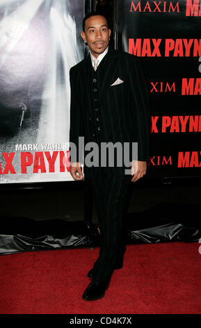 13. Oktober 2008 abgehaltenen Graumans Chinese Theatre - Hollywood, Kalifornien, USA - Schauspieler CHRIS "LUDACRIS" BRIDGES "Max Payne" Los Angeles Premiere ankommen. (Kredit-Bild: © Lisa O'Connor/ZUMA Press) Stockfoto