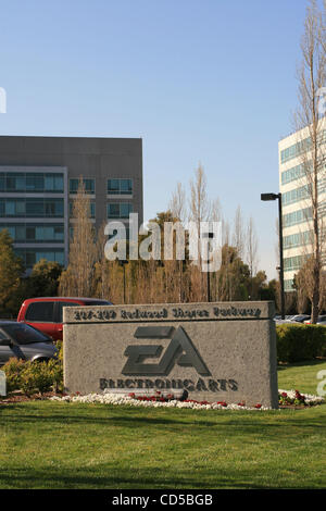 4. April 2008 - Redwood City, Kalifornien, USA - das Hauptquartier von Electronic Arts (EA), Redwood Shores Parkway in Redwood City, Kalifornien, im Herzen des Silicon Valley. EA versteht sich als weltweit führende unabhängige Entwickler und Publisher von interaktiver Unterhaltungs-Software für adva Stockfoto