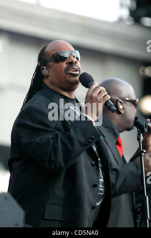 28. August 2008 - New York, New York, USA - Finaltag der Democratic National Convention in Denver Colorado statt bei Invesco FieldÃ'Â © 2008 8/28/08.STEVIE Wunder... K59223BCO.  -PHOTOS(Credit Image: Â© Bruce Cotler/Globe Photos/ZUMAPRESS.com) Stockfoto