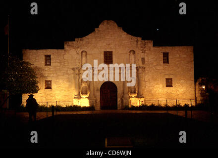 27. März 2004 - Premiere San Antonio, Texas, USA - von The Alamo, San Antonio, Texas, das Alamo (Gebäude), 03/27/2004(Credit Image: © Jeff Newman/Globe Photos/ZUMAPRESS.com) Stockfoto